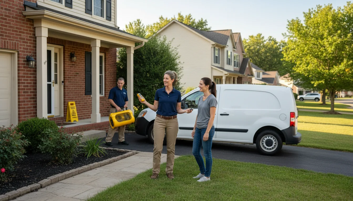 Residential water damage restoration in Ayr, NE